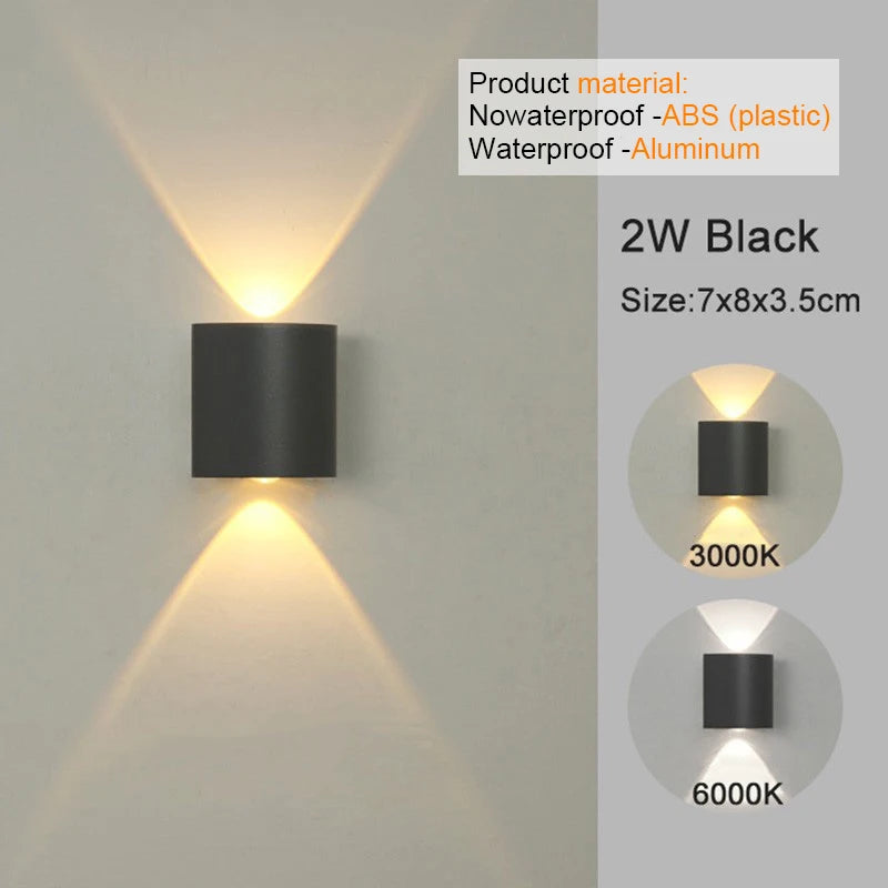 Moderne LED Wandlamp – Up & Down Design