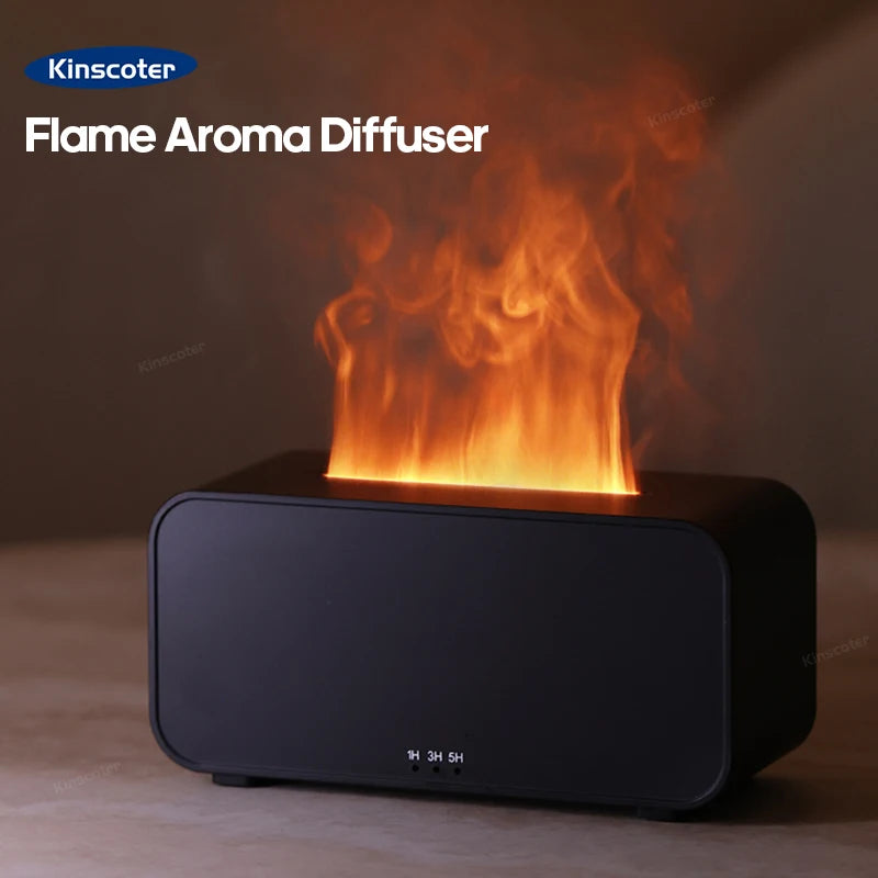 Kinscoter Vlam-effect Aromatherapie Diffuser