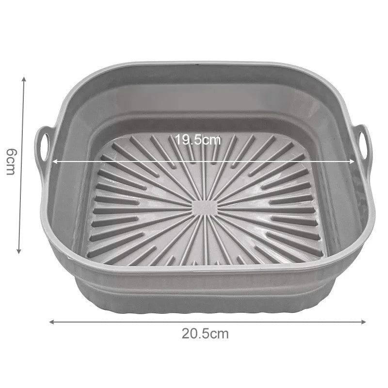 Opvouwbare Siliconen Airfryer Mand
