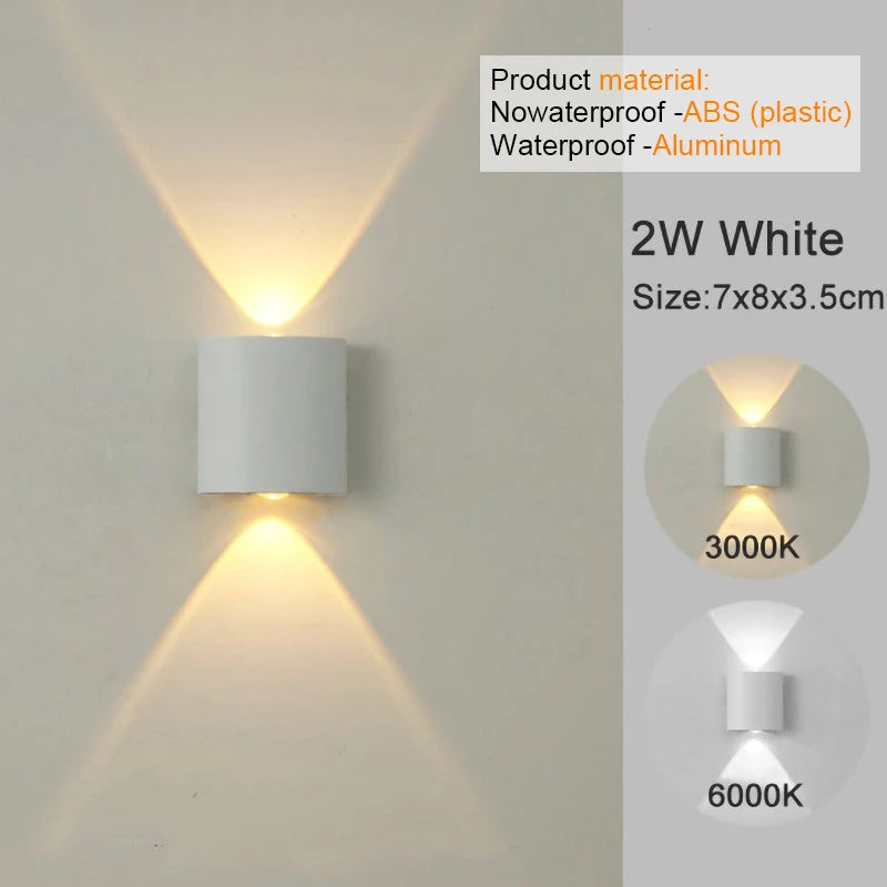 Moderne LED Wandlamp – Up & Down Design