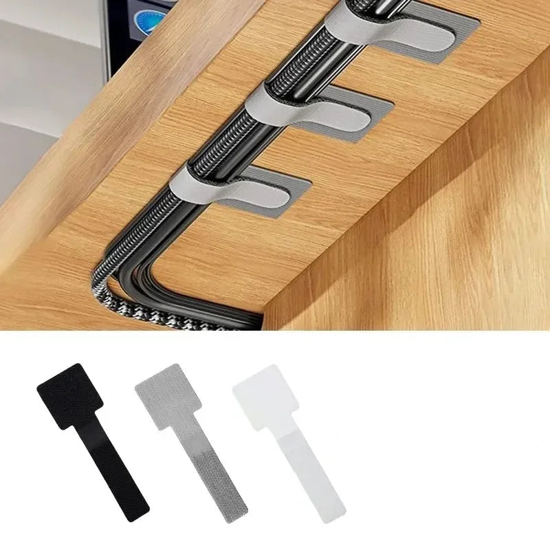 Klittenbandbinder met plakstrip
