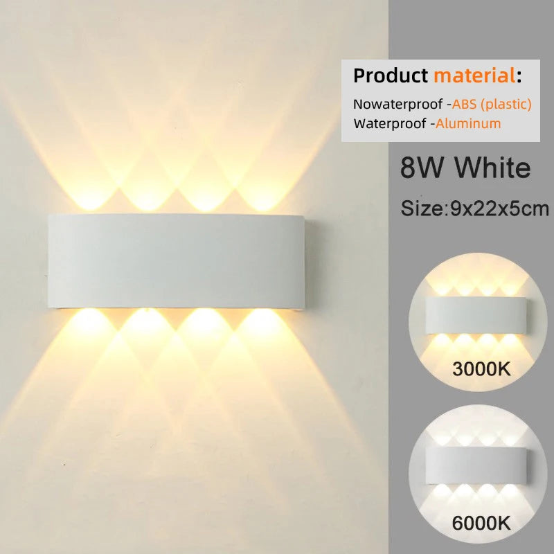 Moderne LED Wandlamp – Up & Down Design