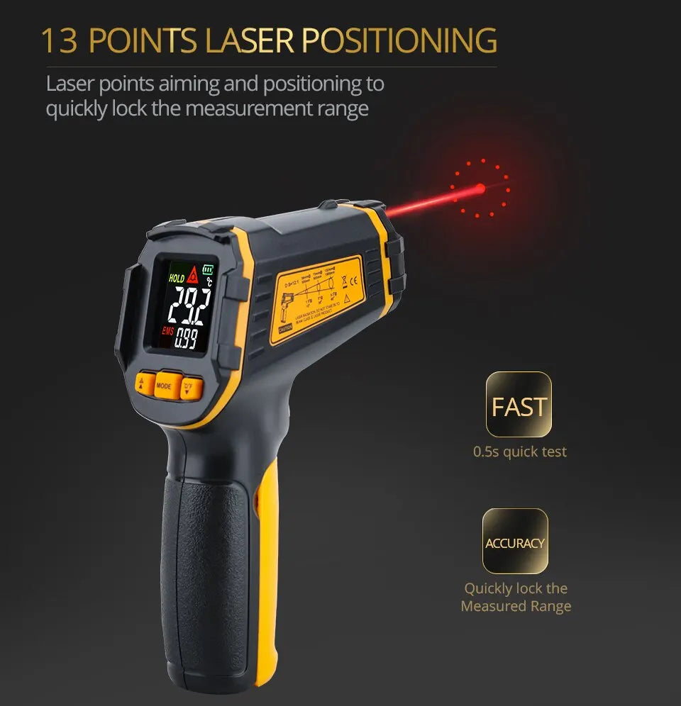 Digitale Thermometer met Infrarood Laser