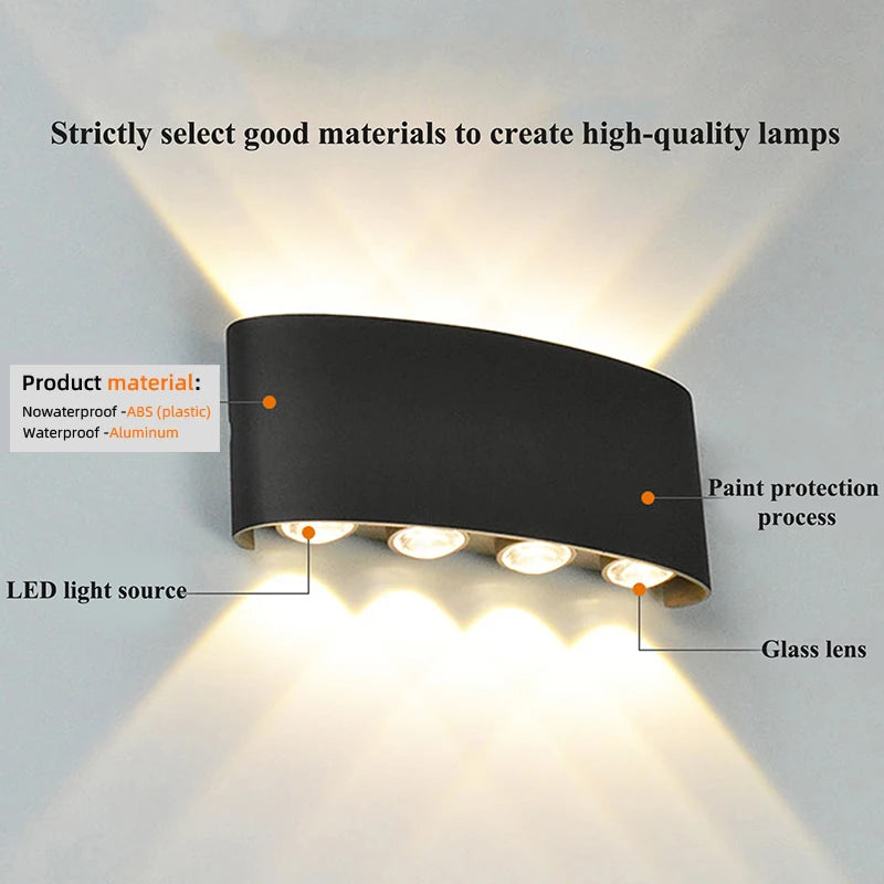 Moderne LED Wandlamp – Up & Down Design