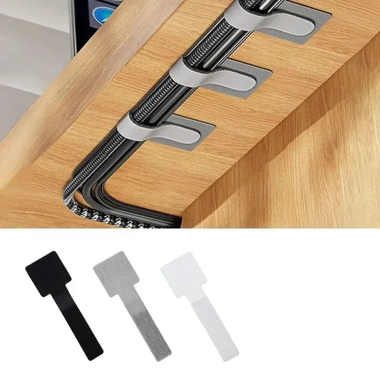 Klittenbandbinder met plakstrip