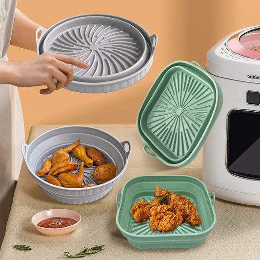 Opvouwbare Siliconen Airfryer Mand